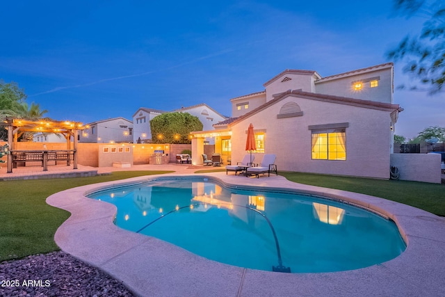 13318 W Indianola Ave, Litchfield Park, AZ 85340 - view of pool with a patio area and a yard