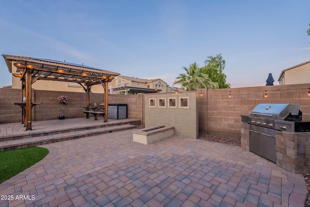 13318 W Indianola Ave, Litchfield Park, AZ 85340 - fenced backyard with a patio area and a pergola