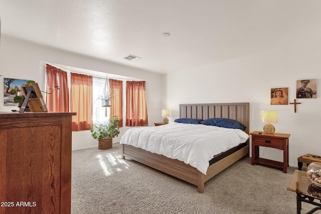 bedroom with carpet floors