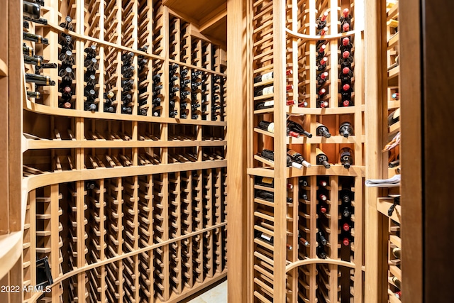 view of wine room