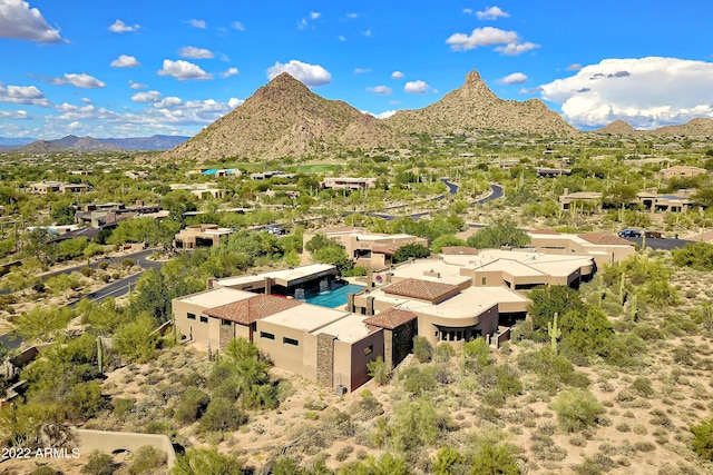 exterior space with a mountain view