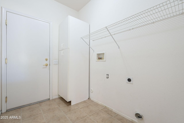 laundry room featuring washer hookup and hookup for an electric dryer