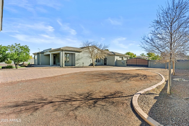 view of ranch-style home