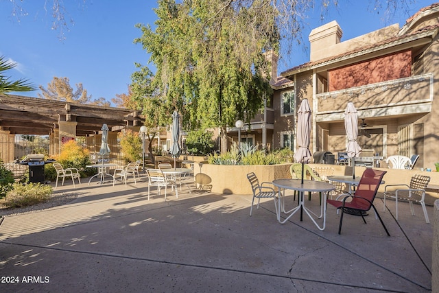 view of patio / terrace featuring area for grilling