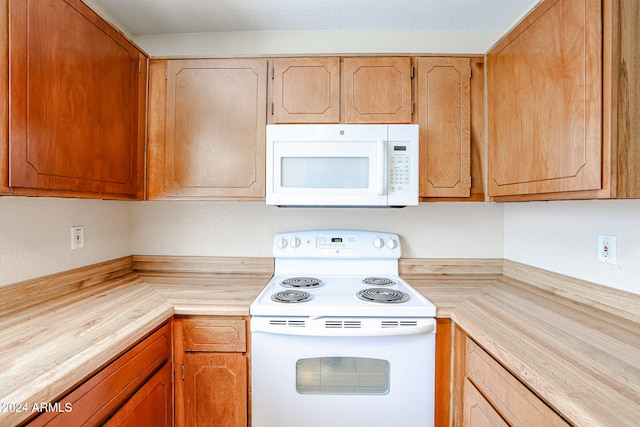 kitchen with white appliances