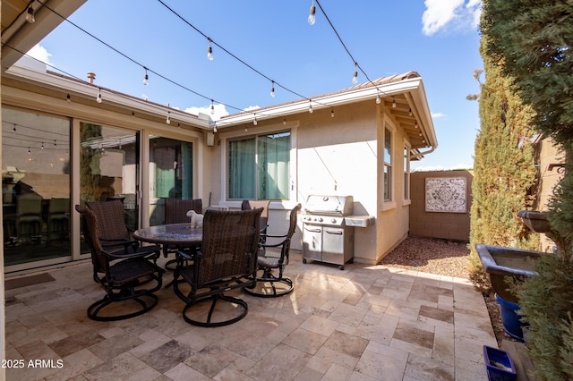 rear view of house featuring a patio