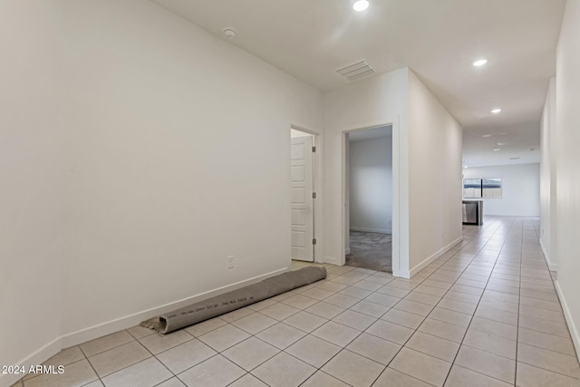 view of tiled spare room