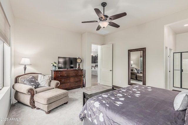 1813 N Trowbridge, Mesa, AZ 85207 - carpeted bedroom featuring a ceiling fan
