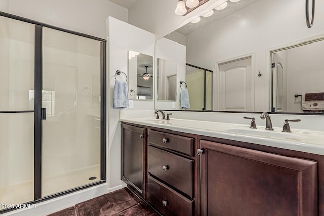 1813 N Trowbridge, Mesa, AZ 85207 - full bathroom with a sink and a stall shower