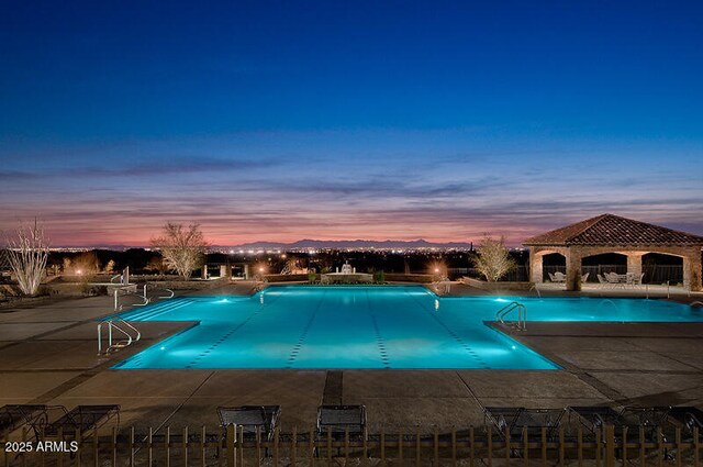 1813 N Trowbridge, Mesa, AZ 85207 - pool featuring a gazebo and a patio