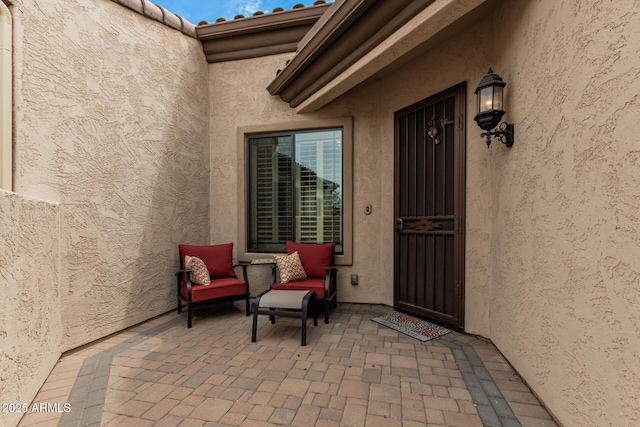1813 N Trowbridge, Mesa, AZ 85207 - doorway to property featuring a patio