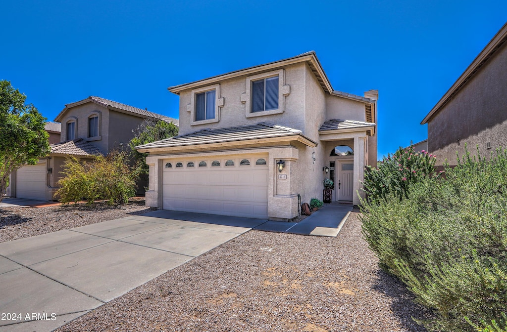 front facade featuring a garage