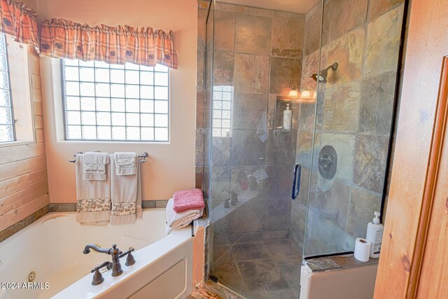 2353 Florian Meadow Trl, Overgaard, AZ 85933 - full bath featuring a stall shower and a jetted tub