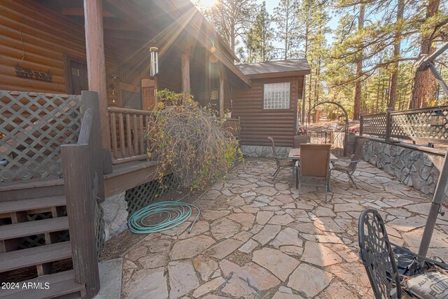2353 Florian Meadow Trl, Overgaard, AZ 85933 - view of patio / terrace featuring outdoor dining space