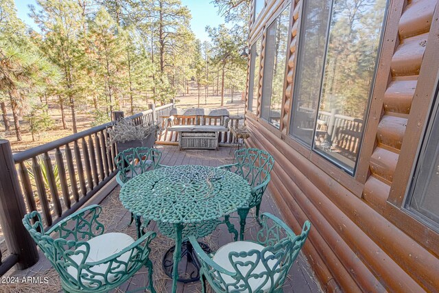 2353 Florian Meadow Trl, Overgaard, AZ 85933 - view of wooden terrace