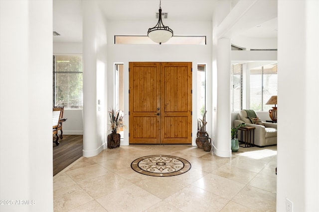 15816 E Eagle Crest Rd, Fountain Hills, AZ 85268 - entrance foyer featuring baseboards and light tile patterned floors
