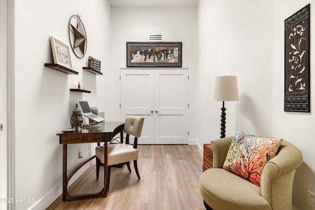 15816 E Eagle Crest Rd, Fountain Hills, AZ 85268 - home office featuring light wood-type flooring and baseboards
