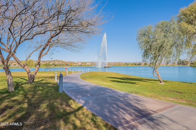 15816 E Eagle Crest Rd, Fountain Hills, AZ 85268 - surrounding community with a water view and a yard