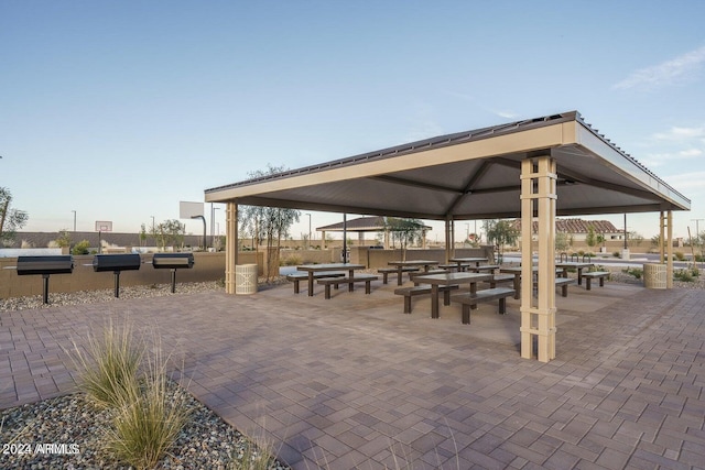 view of property's community featuring a gazebo