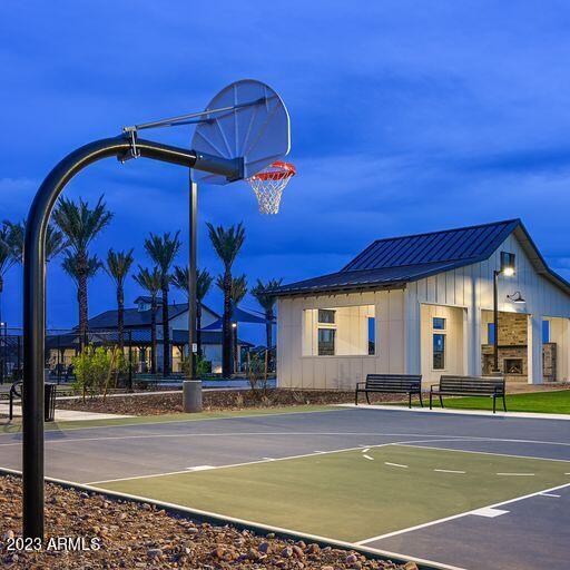 view of basketball court featuring community basketball court