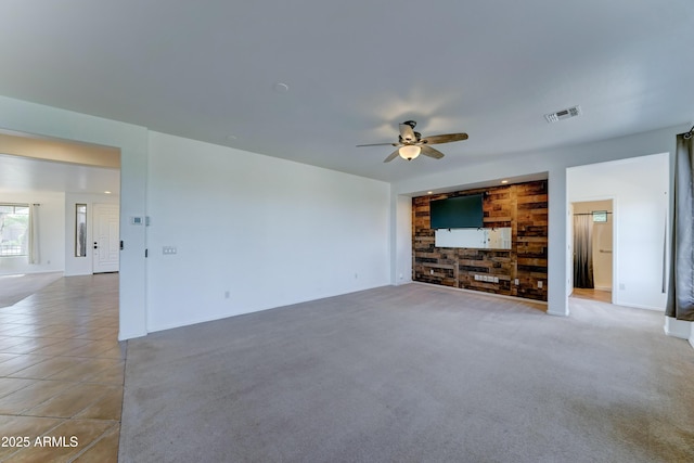 7398 W Paso Trl, Peoria, AZ 85383 - unfurnished living room with a ceiling fan and baseboards