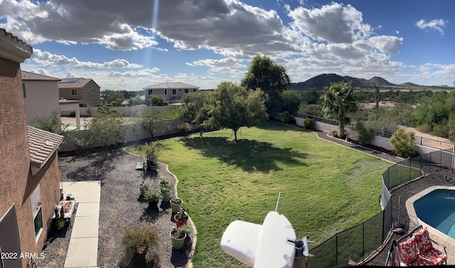 7398 W Paso Trl, Peoria, AZ 85383 - fenced backyard with a mountain view