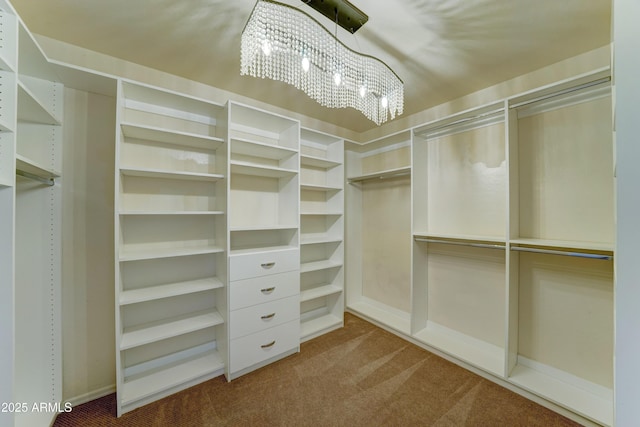 7398 W Paso Trl, Peoria, AZ 85383 - spacious closet with a chandelier and carpet flooring