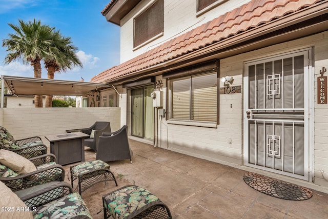 1916 W Morningside Dr Unit 108, Phoenix, AZ 85023 - view of patio with fence