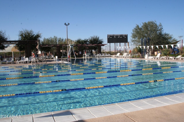 view of pool