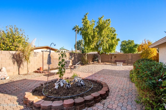 view of yard with a patio