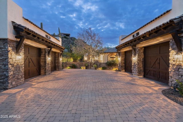 6102 E Sage Dr, Paradise Valley, AZ 85253 - garage featuring decorative driveway