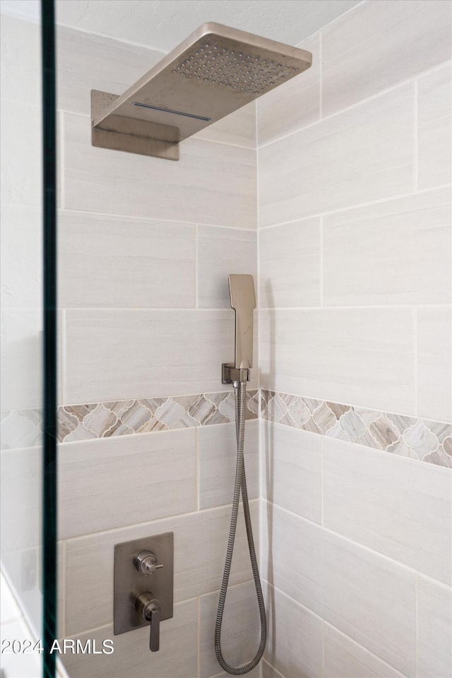 bathroom featuring walk in shower