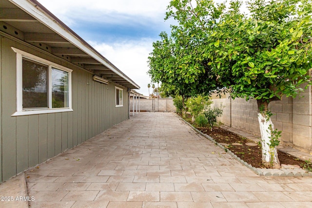 view of patio / terrace with a fenced backyard