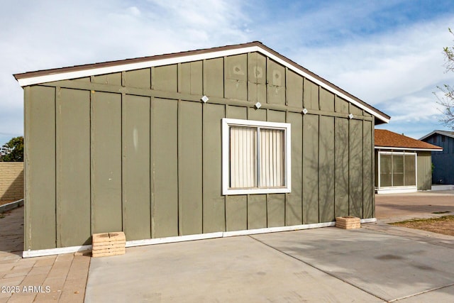 view of outbuilding