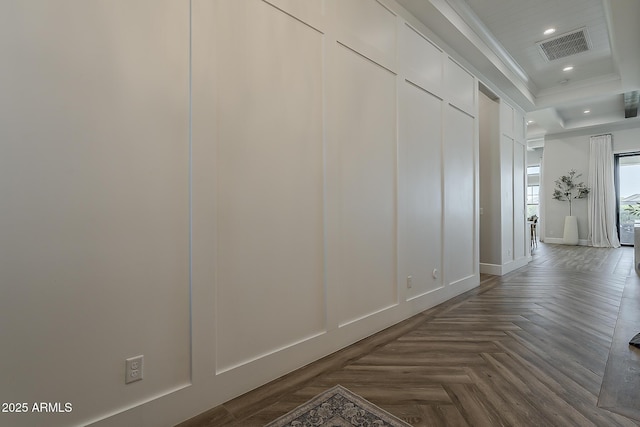 interior space featuring visible vents