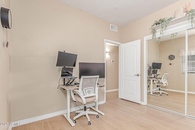 3514 E Desert Willow Rd, Phoenix, AZ 85044 - office with light wood finished floors and baseboards