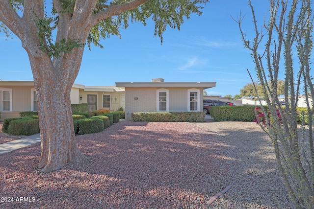 view of ranch-style home