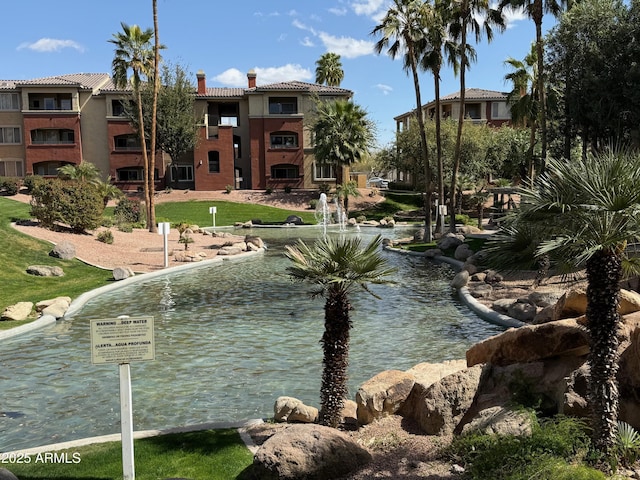 view of water feature