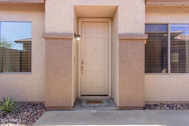 view of entrance to property