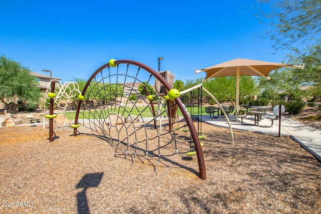 view of jungle gym