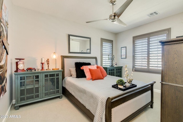 1952 W Yellowstone Way, Chandler, AZ 85248 - carpeted bedroom featuring baseboards and ceiling fan