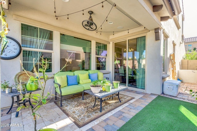 1952 W Yellowstone Way, Chandler, AZ 85248 - view of patio / terrace featuring a ceiling fan