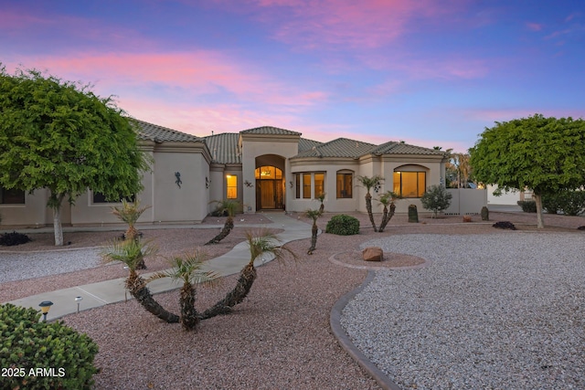 view of mediterranean / spanish-style home