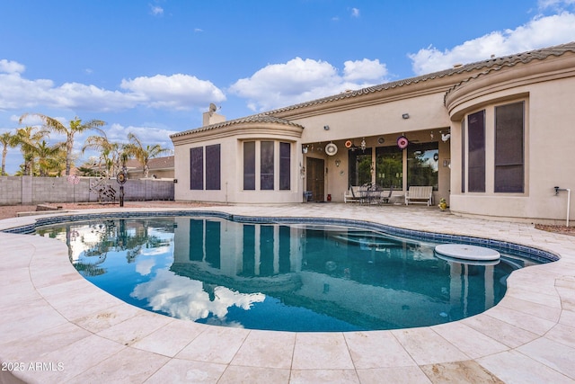 view of pool with a patio area