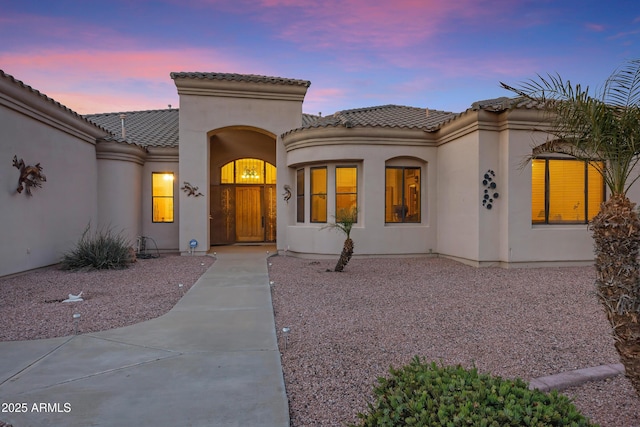 view of mediterranean / spanish-style home