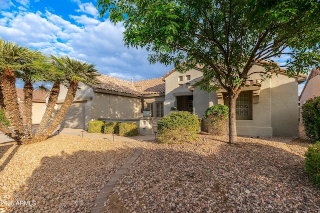 view of front of house featuring a garage