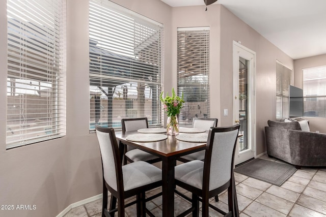 dining area with baseboards