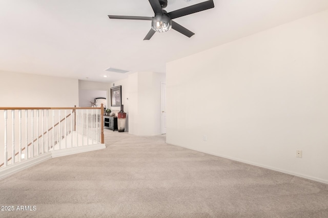 view of carpeted empty room