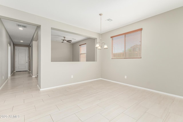 9822 W Caron Dr, Peoria, AZ 85345 - empty room with baseboards and ceiling fan
