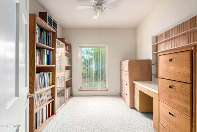 36444 N Stardust Ln, Carefree, AZ 85377 - unfurnished office featuring light carpet and a ceiling fan
